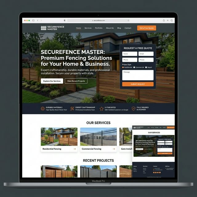 Fencing Contractors Website Preview