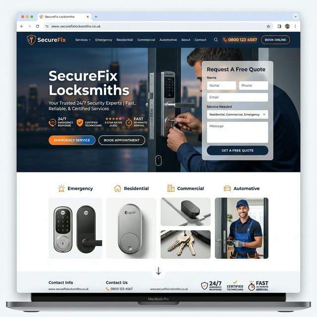 Locksmiths Website Preview
