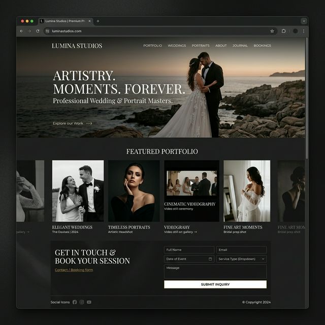 Wedding Planners Website Preview
