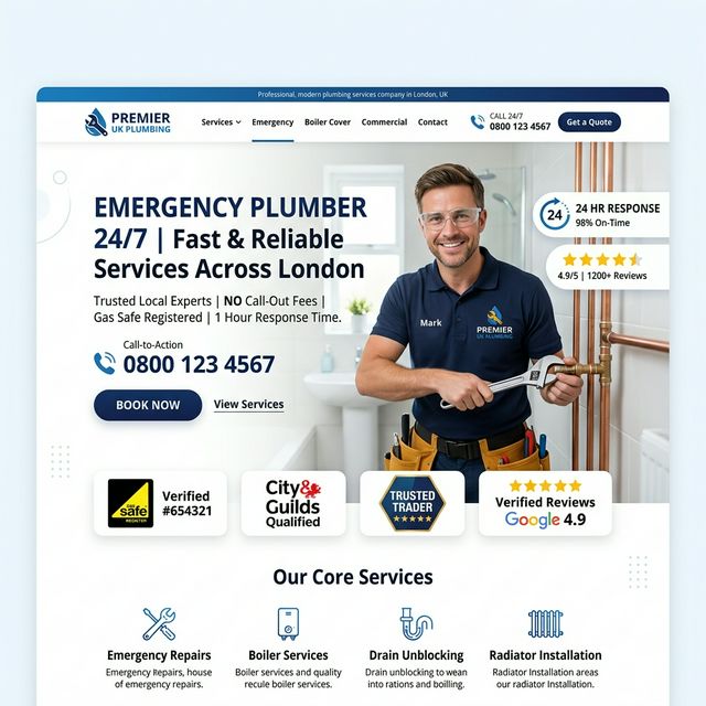 Plumbing Website Preview