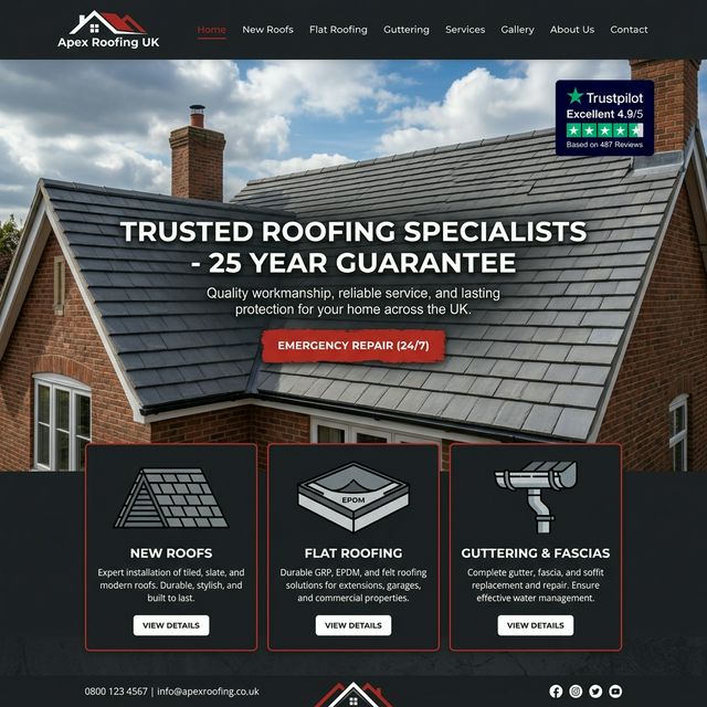 Roofing Website Preview