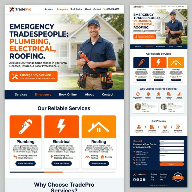 Gutter Cleaning Website Preview